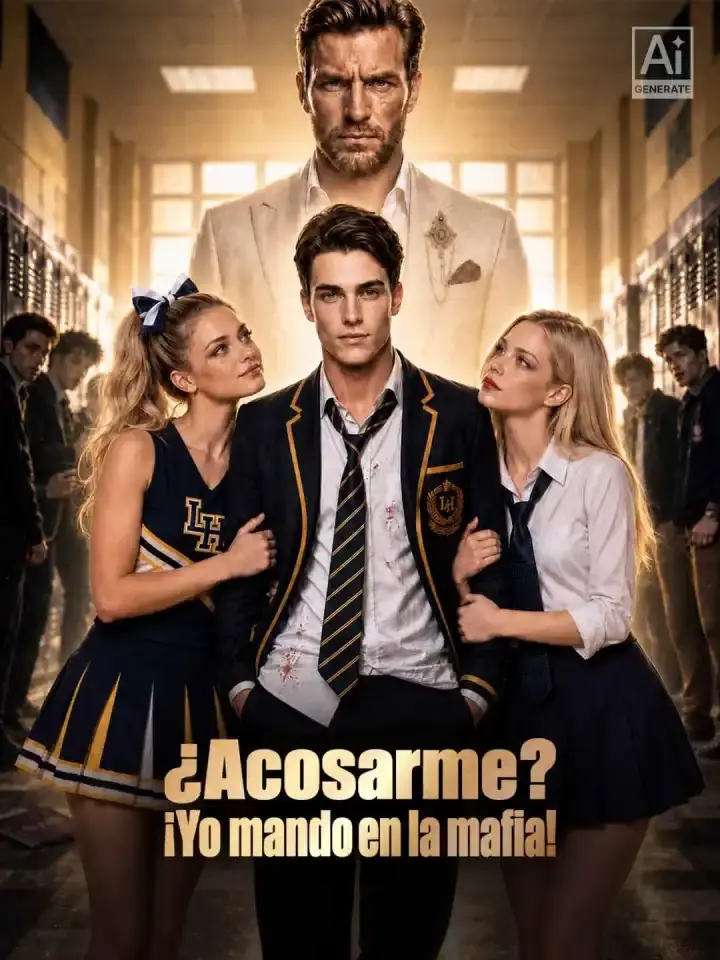 Portada de la miniserie ¿Acosarme? ¡Yo mando en la mafia!
