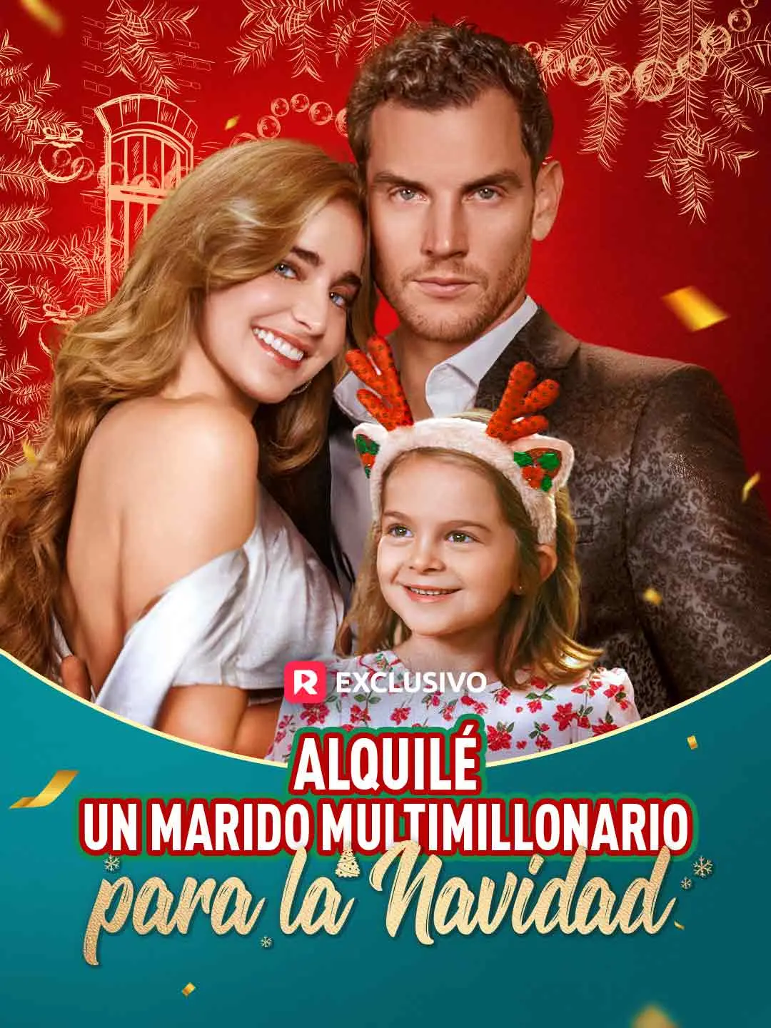 Portada de la miniserie Alquilé un marido multimillonario para la Navidad