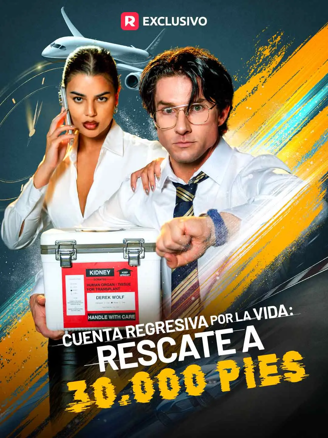 Portada de la miniserie Cuenta regresiva por la vida: rescate a 30.000 pies