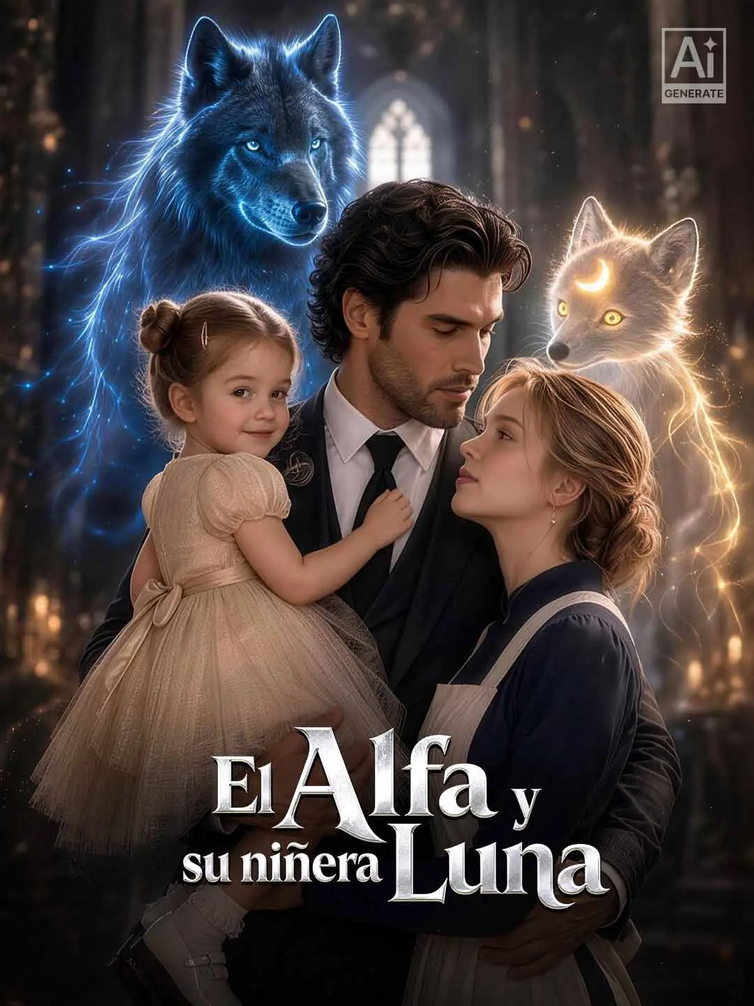 Portada de la miniserie El Alfa y su niñera Luna