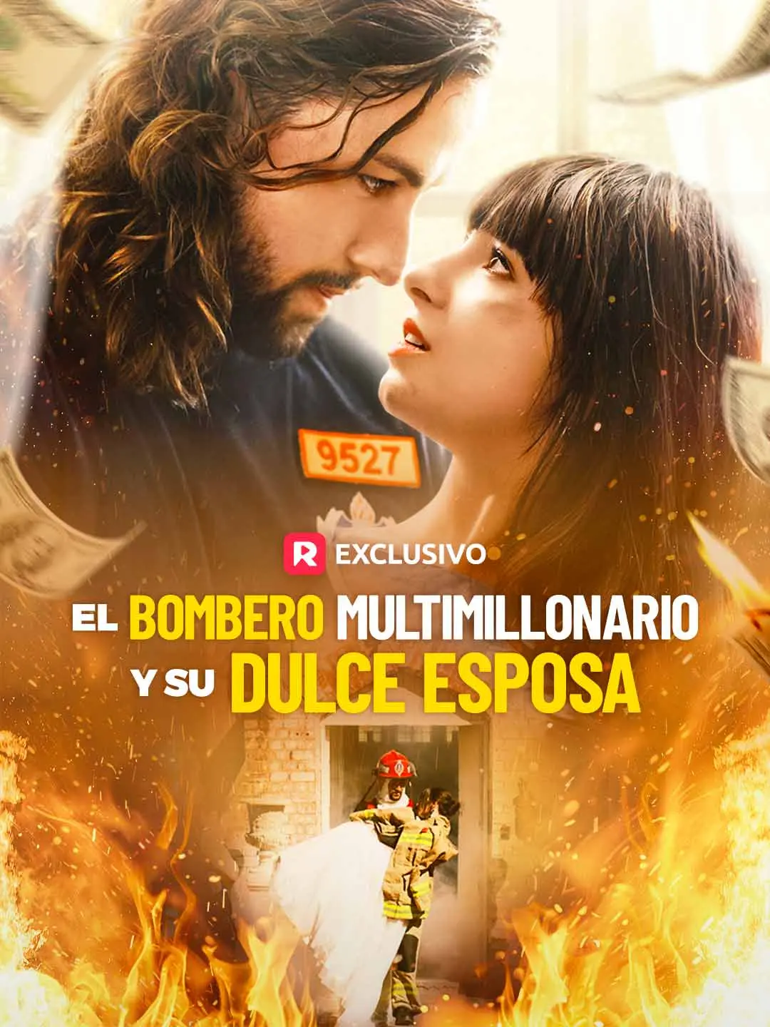 Portada de la miniserie El Bombero Multimillonario y su Dulce Esposa