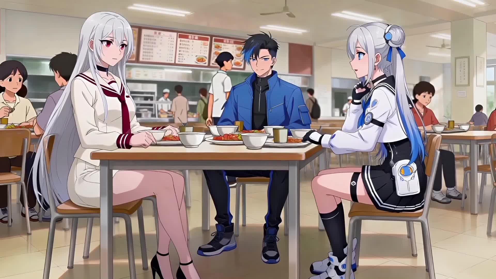 Episodio 19 de Era de chicas mecha: la belleza fría pide mejoras de noche
