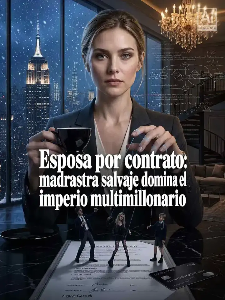 Portada de la miniserie Esposa por contrato: madrastra salvaje domina el imperio multimillonario
