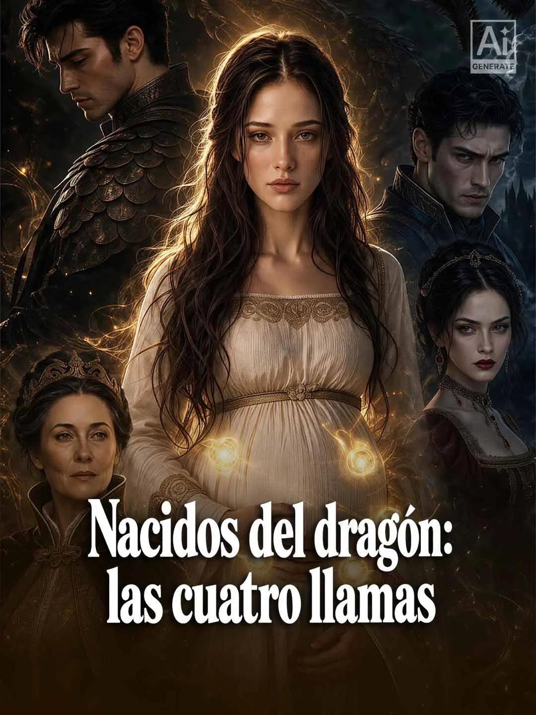 Portada de la miniserie Nacidos del dragón: las cuatro llamas