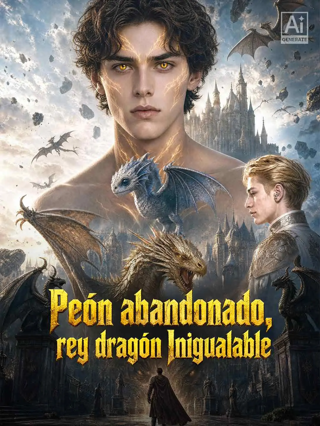 Portada de la miniserie Peón abandonado, rey dragón inigualable